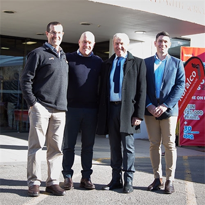 Prime Minister Christopher Luxon and MP James Meager at Instore Days