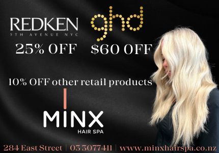 Minx Hair Spa advert