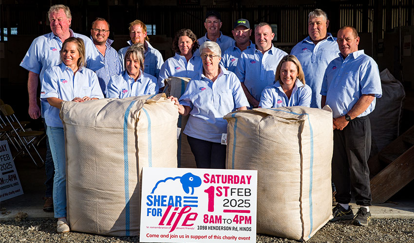 Shearers rally against cancer