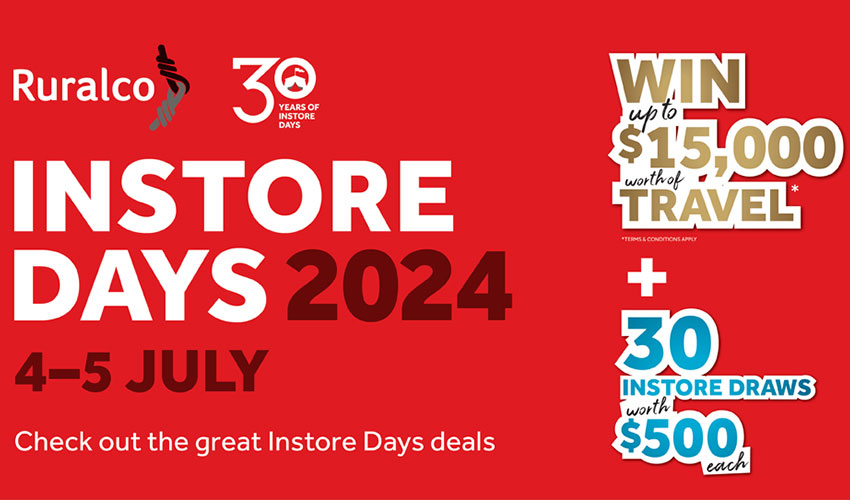 Celebrating 30 years of Ruralco Instore Days this July