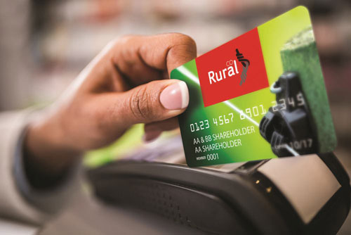 Ruralco card getting swiped