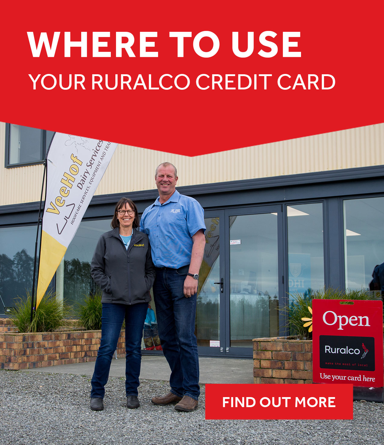 Where to use your Ruralco Credit Card